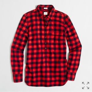 J Crew Black Red Buffalo Shirt Small